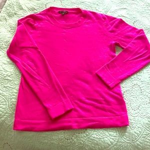 J Crew Mercantile fuchsia crew neck sweater